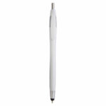 Penna a scatto in plastica con gommino per touch screen