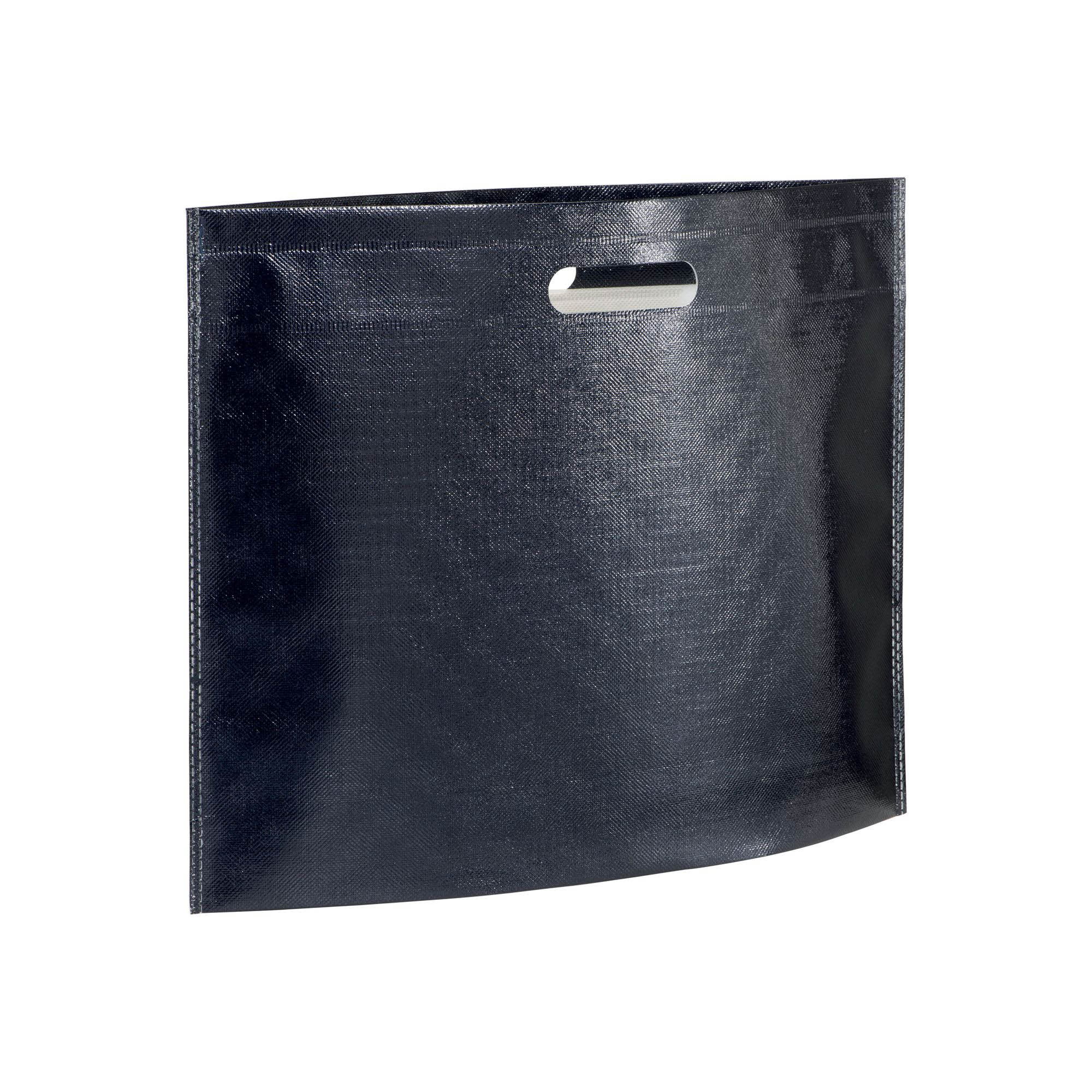 20141_05 Shopper in TNT laminato metallizzata, manici corti - immagine 1