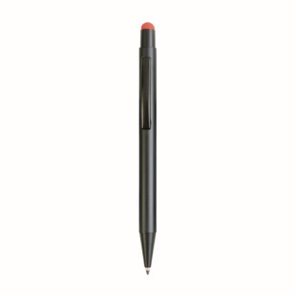 Penna  in alluminio. Il logo inciso a laser diventa dello stesso colore del touch screen.