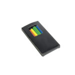 Set di 6 matite in legno colorate fluo a sezione cilindrica, in scatola di cartone