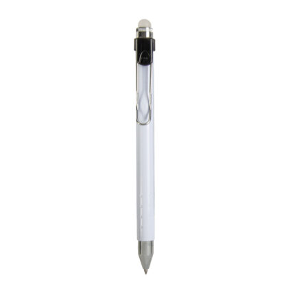 Penna a scatto plastica con inchiostro cancellabile e clip in metallo