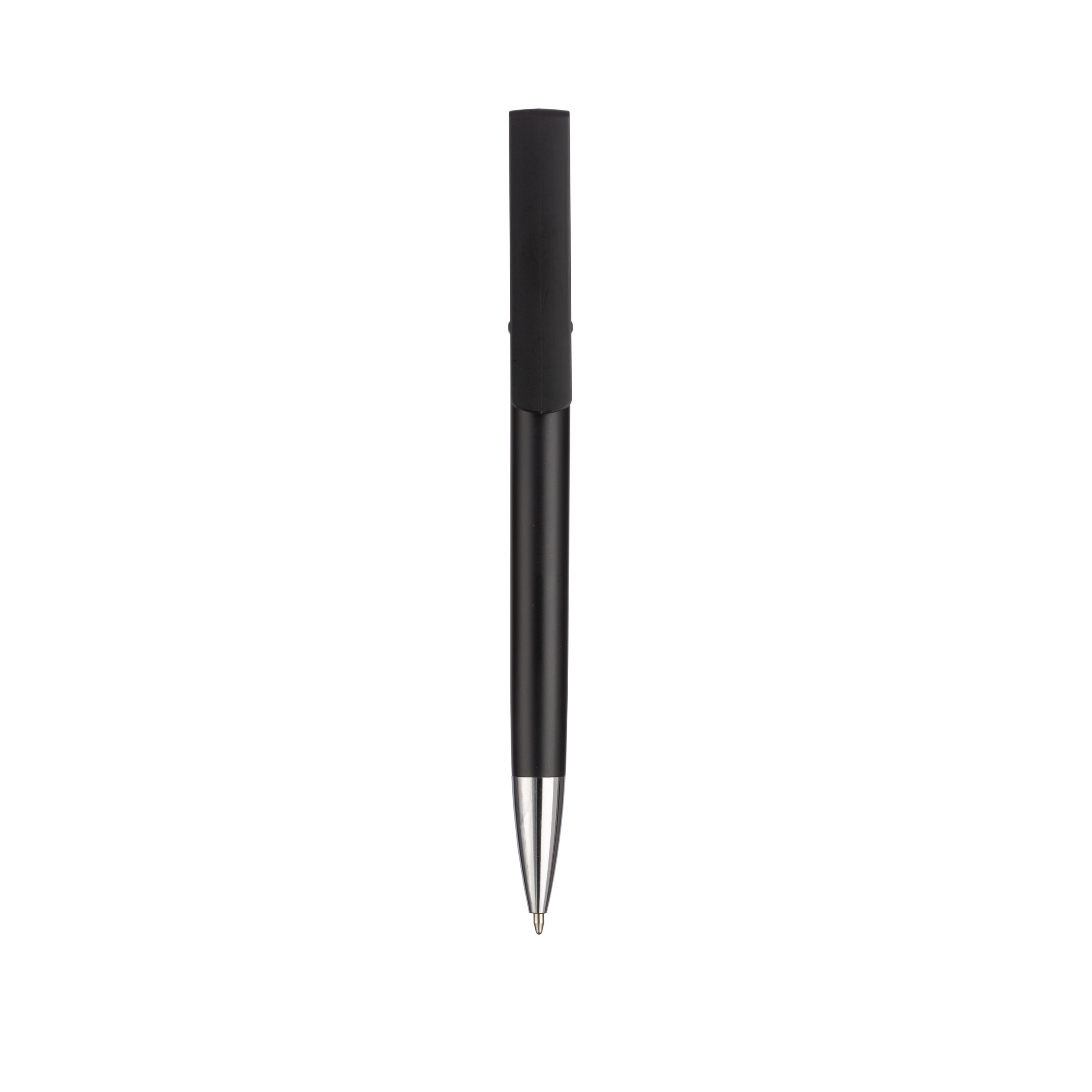 22802_02-6 Penna twist in plastica con fusto metallizzato, stand portacellulare - immagine 1