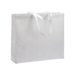 Shopper termosaldata in R-pet  80 g/ m2 con soffietto