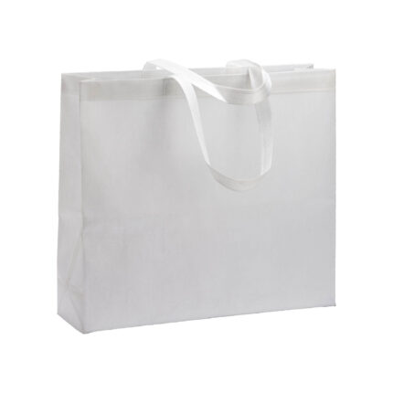 Shopper termosaldata in R-pet  80 g/ m2 con soffietto