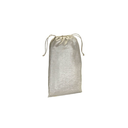 Sacchetto regalo in policotone brillante 90 g/m2 con chiusura a strozzo