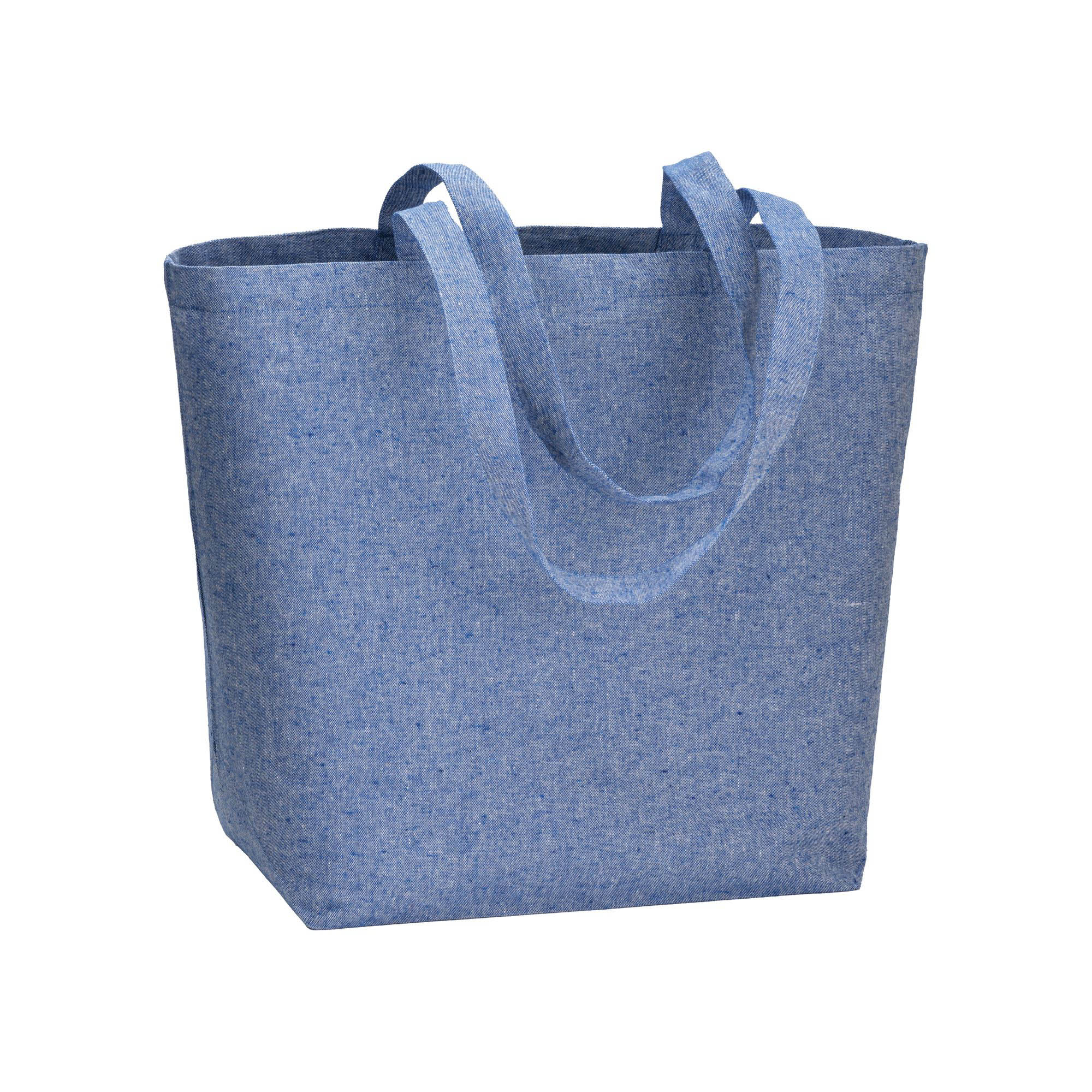 24140_10-4 Shopper in cotone riciclato 120 g/m2 con interno laminato in PP - immagine 1