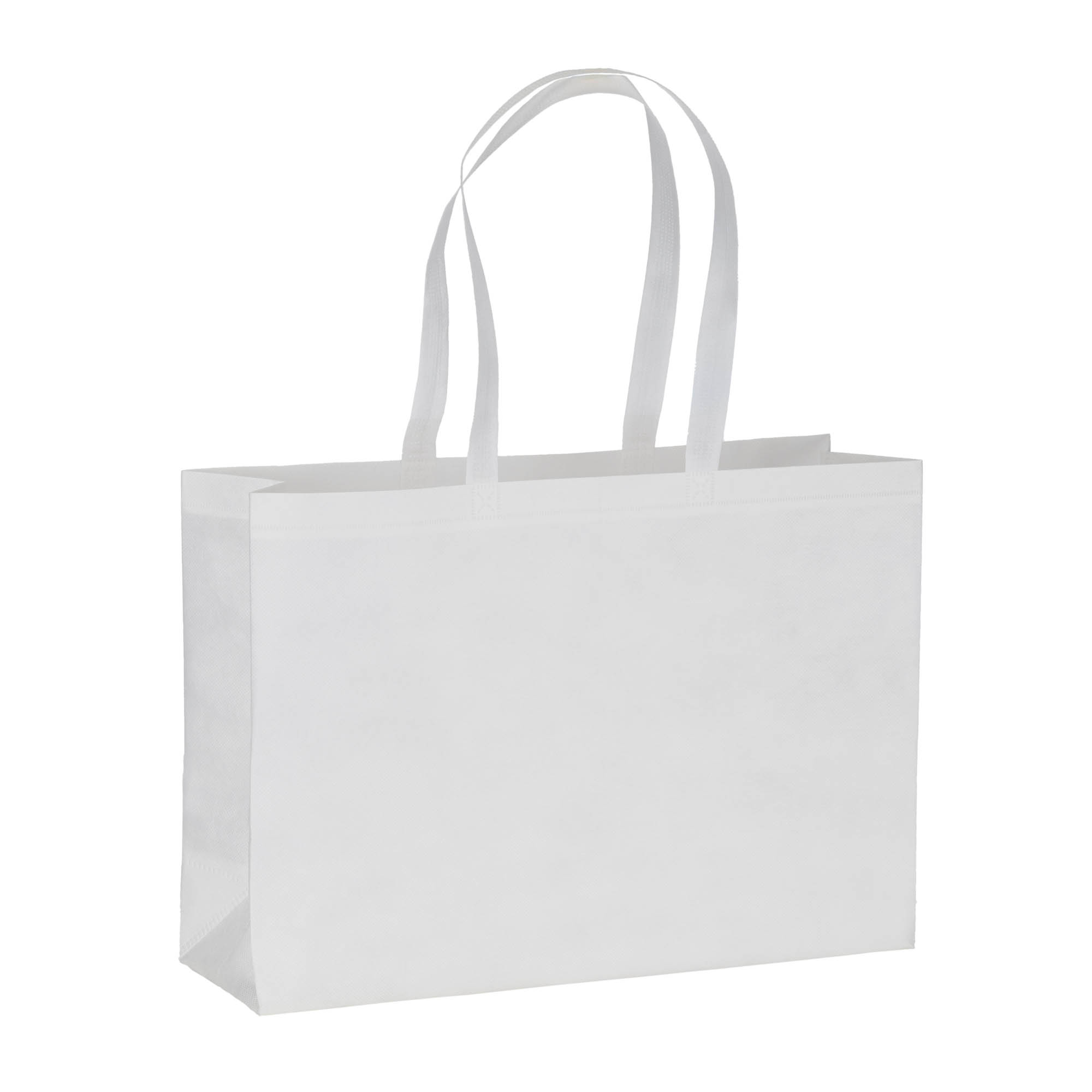 25122_01-13 Borsa shopper in PET riciclato da 100 g/m2 (TNT R-PET) termosaldata - immagine 1