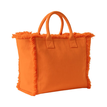 Borsa in cotone da 450 g/m2. Dotata di chiusura a zip e tasca interna