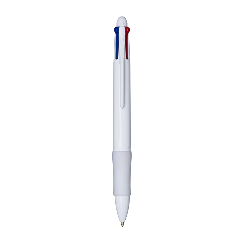 26804_01-44 Penna a scatto in plastica 4 refill. Impugnatura gommata - immagine 1