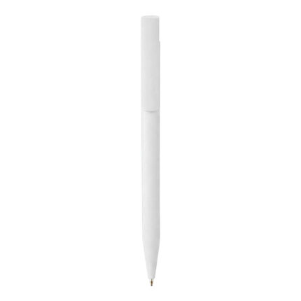 Penna a scatto in plastica. Inserto in bambù