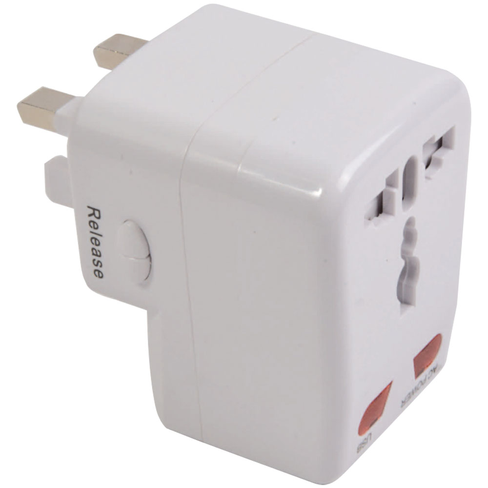 14449_01 Adattatore prese universale, con ingresso USB - immagine 1