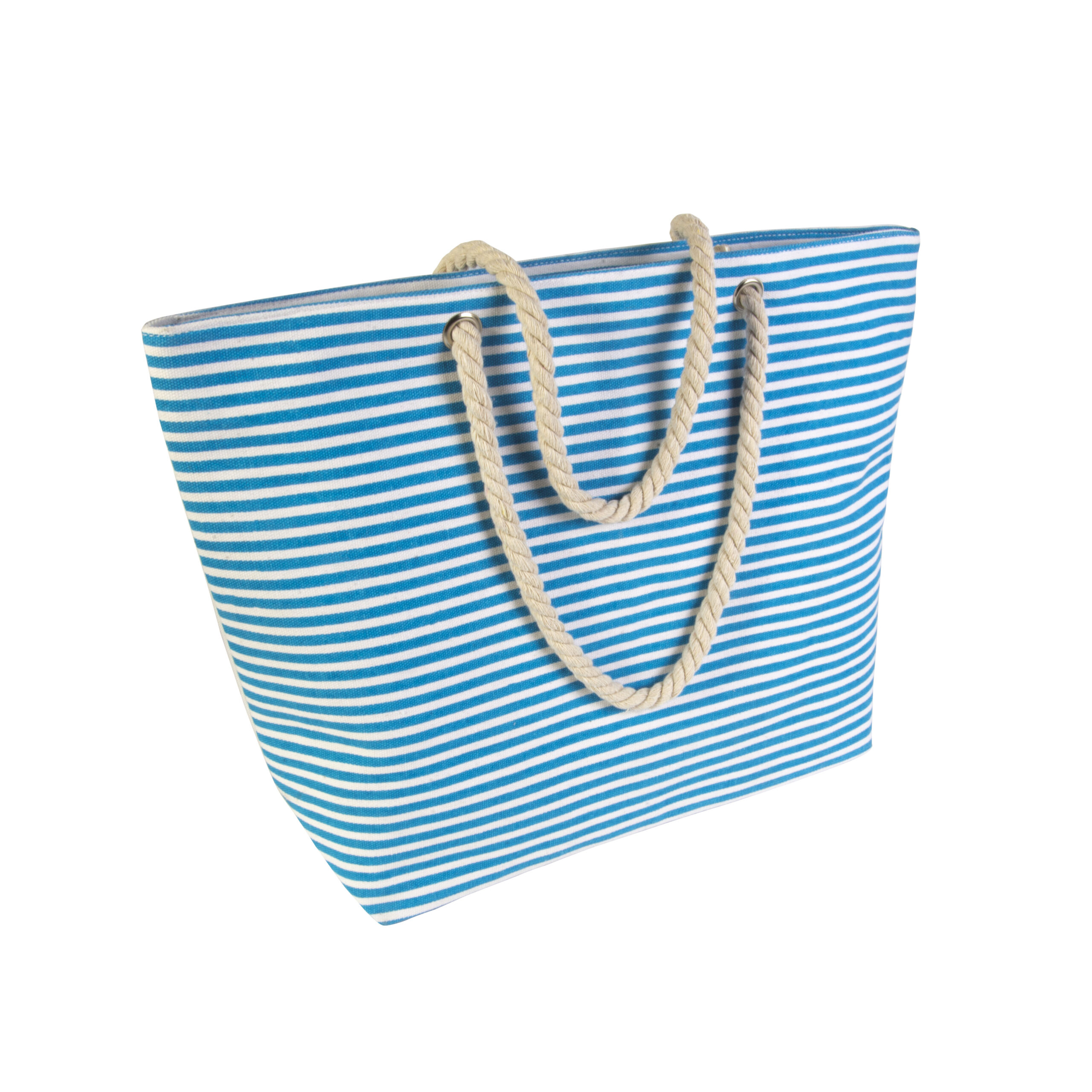 20148_15 Borsa mare in poliestere con soffietto alla base e chiusura a zip - immagine 1
