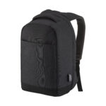 Zaino porta PC con chiusura antifurto, con presa USB,  in poliestere