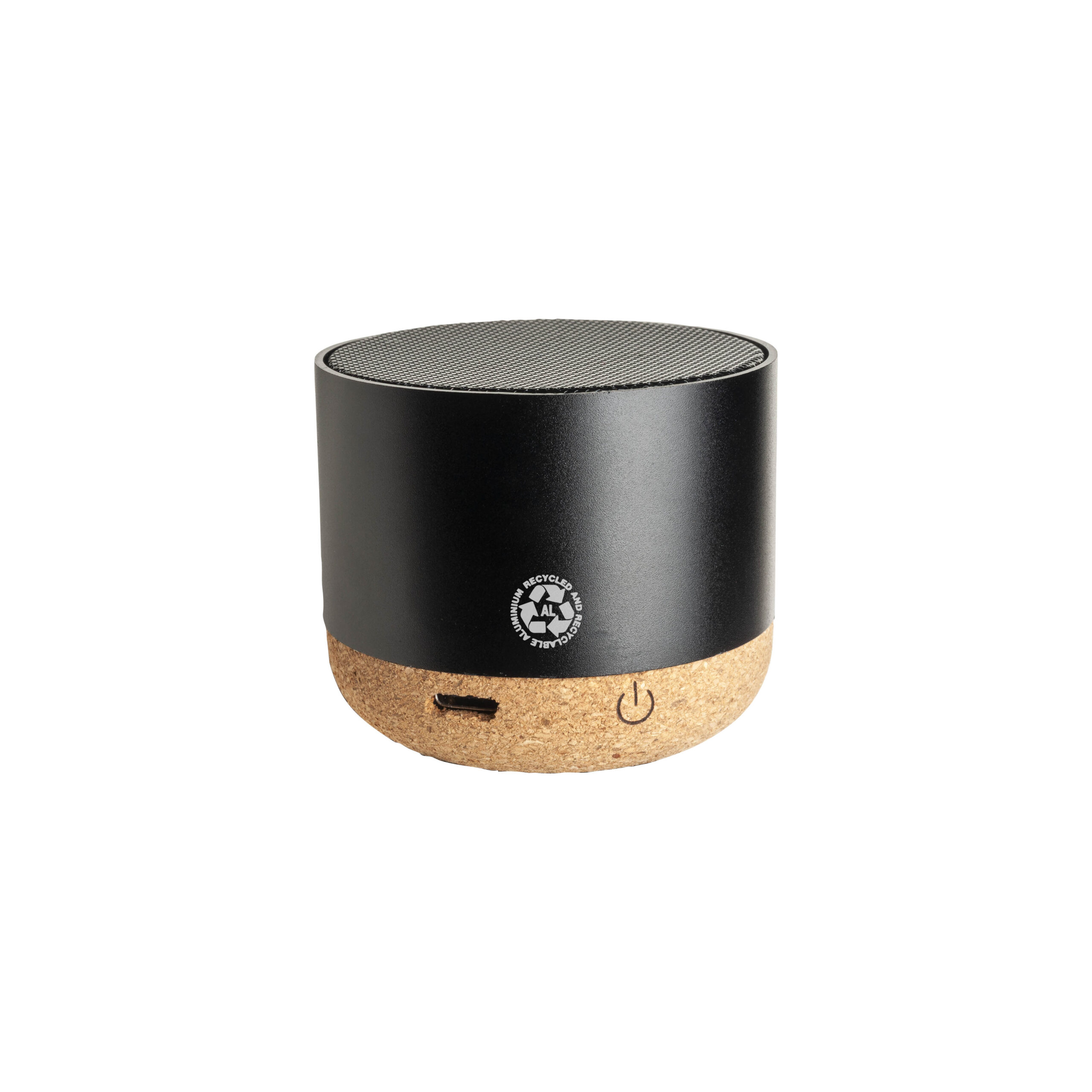 24436_02-2 Mini altoparlante Bluetooth con base in sughero - immagine 1