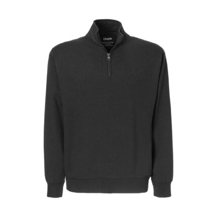 Felpa con mezza zip unisex in tessuto 100% rigenerato da 280 g/m2