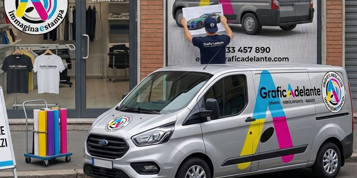 Decorazione automezzi e vetrine
